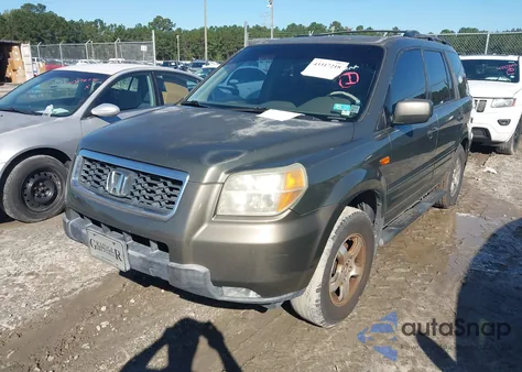 2006 Honda Pilot Ex-L из США, поврежденный, VIN 5FNYF28506B001902
